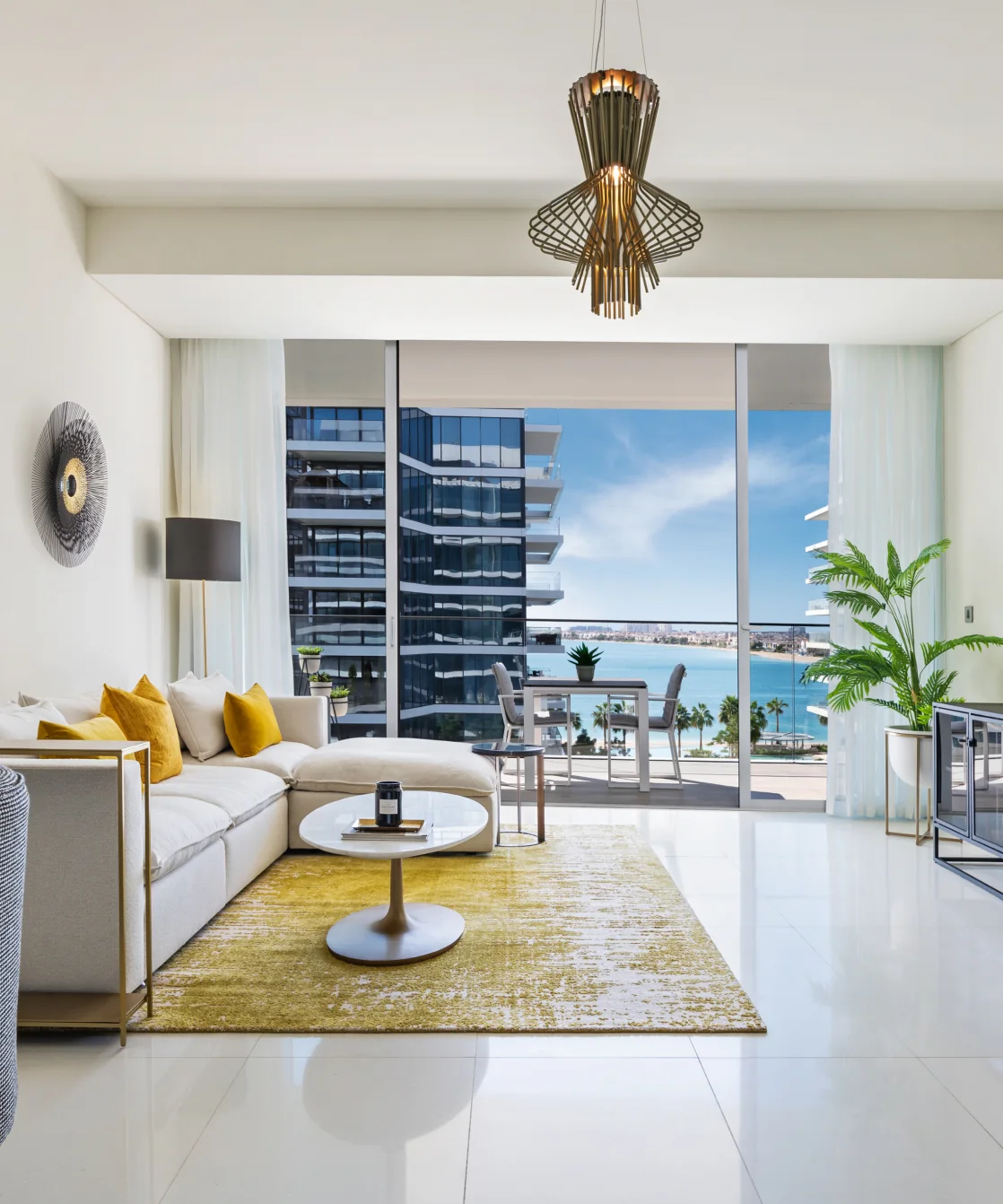 Serenia Residences beachfront living room
