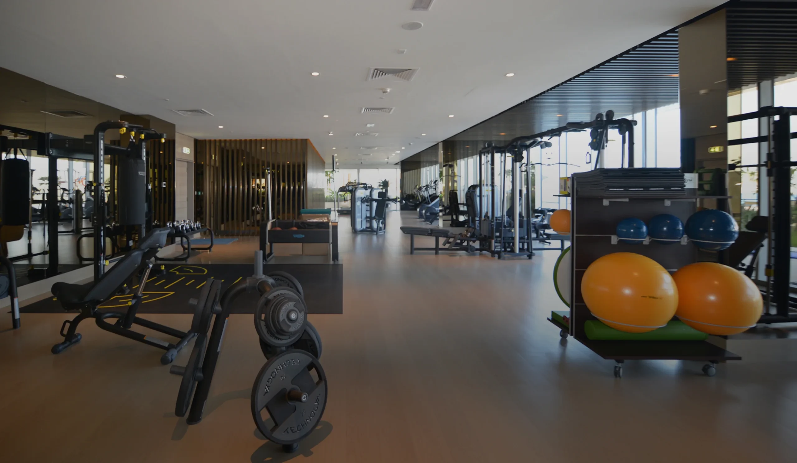 Fully upgraded gymnasium